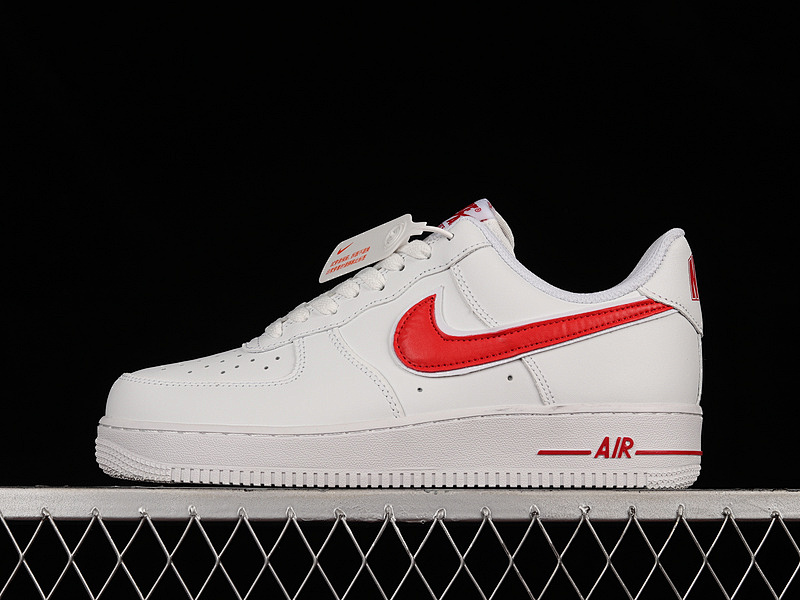 Nike Nike AIR FORCE 1 LOW 07 3 WHITE/WHITE/GYM RED · AO2423-102, photo 1