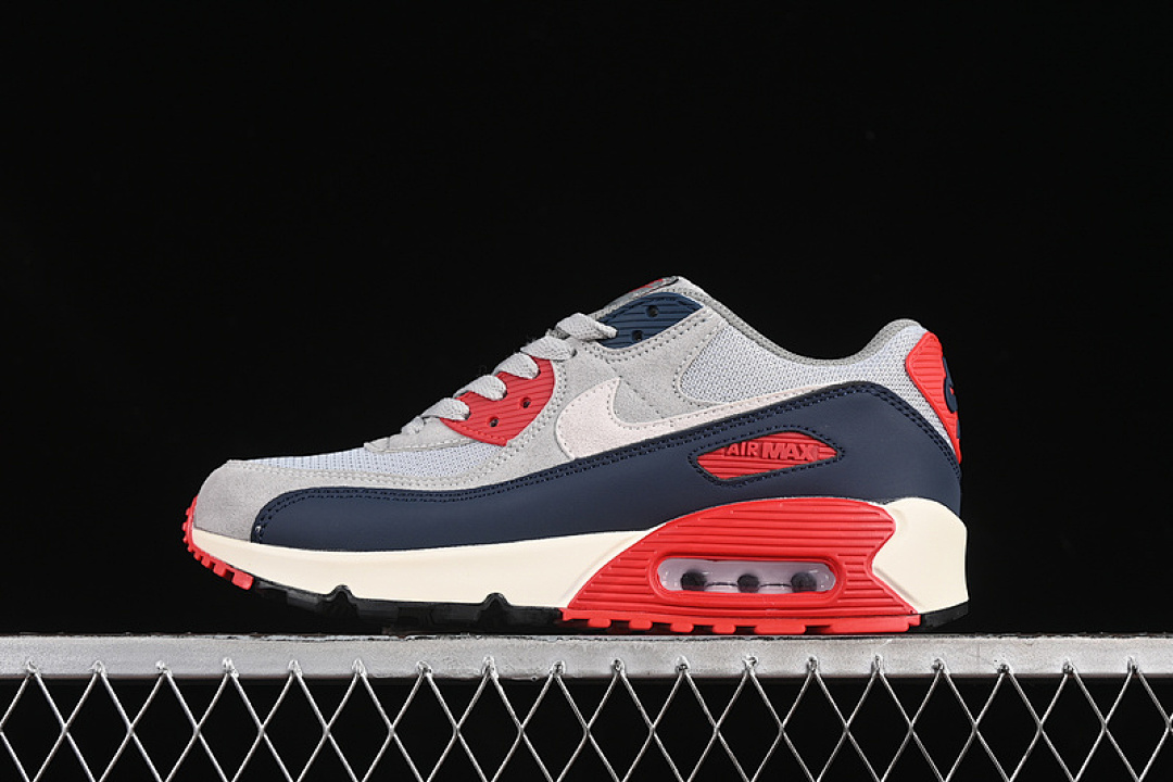 Unbranded [DM0029-005]-[AIR MAX 90 LIGHT SMOKE GREY/PHANTOM ARMORY/NAVY FIRE/RED FLAT/PEWTER (BLACK]), photo 1