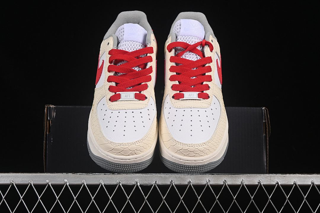 Nike [DX2678-100]-[AIR FORCE 1 07 LOW WHITE/YELLOW/RED]-[WOMAN:36-39]-[MAN:40-45] - Image 13