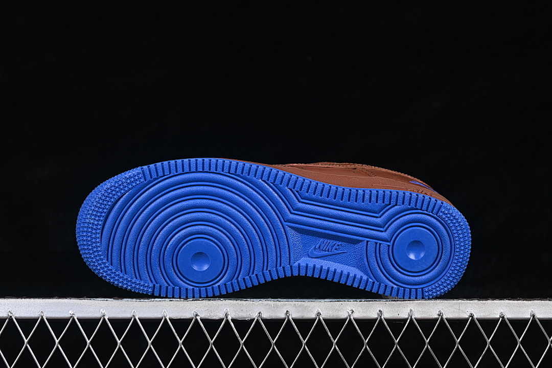 Nike [XY9025-007]-[AIR FORCE 1 07 LOW CASUAL SNEAKERS BROWN/NAVY BLUE]-[WOMAN:36-39]-[MAN:40-45] - Image 15