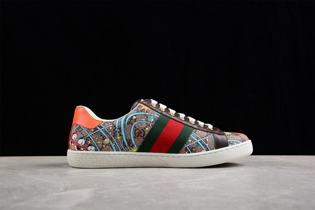 Gucci [GU*CCI ACE LOW CASUAL BOARD SHOES MULTI-COLOR/BROWN/ORANGE]-[WOMAN:35-44] - Image 11