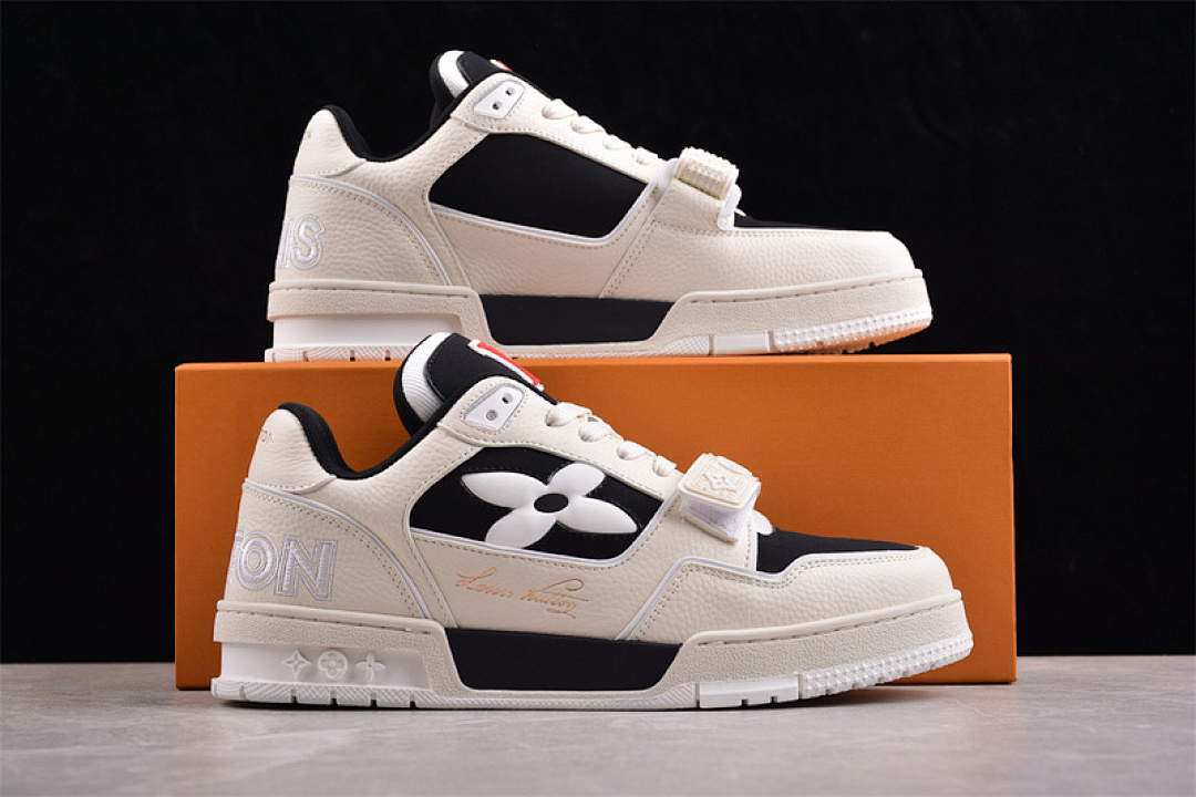Louis Vuitton [2024TRAINER L*V LOUIS VUITTON TRAINER BLACK/GREY/KHAKI]-[WOMAN:35-39]-[MAN:40-45] - Image 2