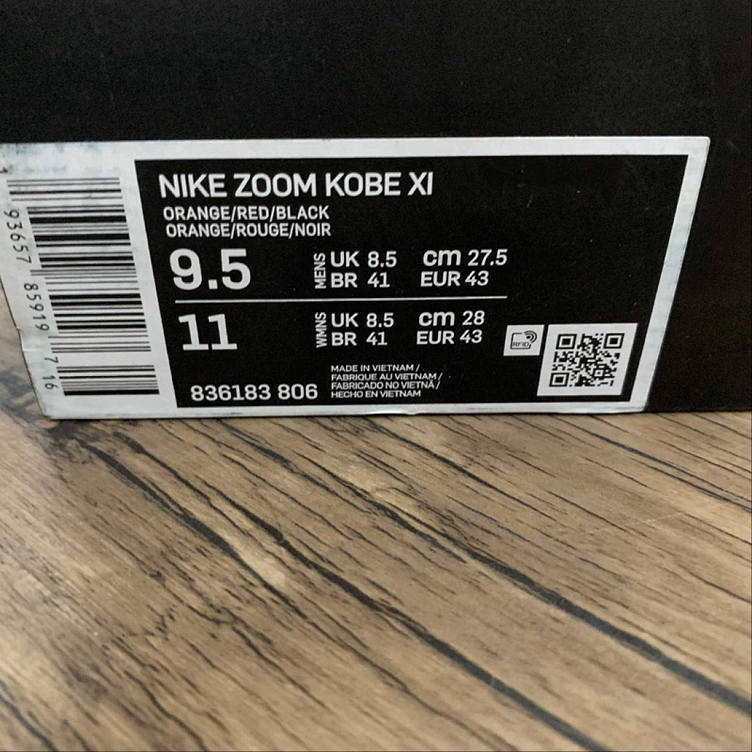Nike [836183-806]-[KOBE 11 EM BARCELONA BRIGHT MANGO/BLACK-BRIGHT CRIMSON]-[MAN:40-46] - Image 4