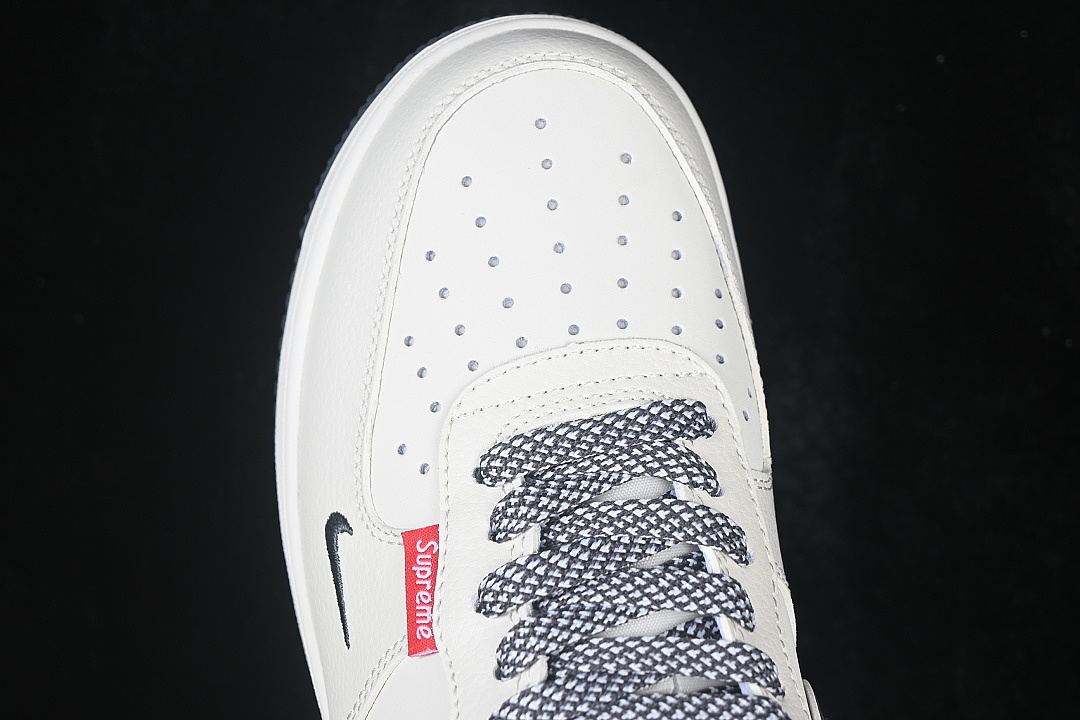 Nike [DW8806-019]-[AIR FORCE 1 07 LOW CASUAL SNEAKERS WHITE/GREY/RED]-[WOMAN:36-39]-[MAN:40-45] - Image 10