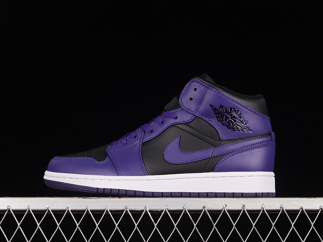 Jordan [BQ6472-051]-[AIR JORDAN 1 MID BLACK/DARK CONCORD/SAIL]-[WOMAN:36-39]-[MAN:40-46], photo 1