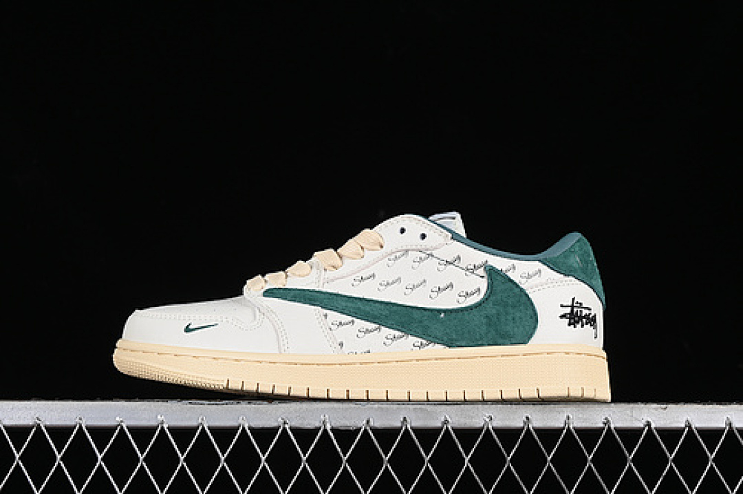 Jordan [YQ2088-669]-[TRAVIS SCOTT X FRAGMENT DESIGN AIR JORDAN 1 LOW OG SP WHITE/GREEN/YELLOW], photo 1