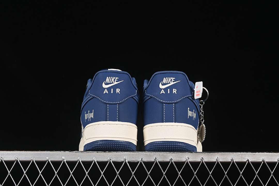 Nike [KK1988-079]-[AIR FORCE 1 07 LOW FOG WHITE/BLUE]-[WOMAN:36-39]-[MAN:40-45] - Image 14
