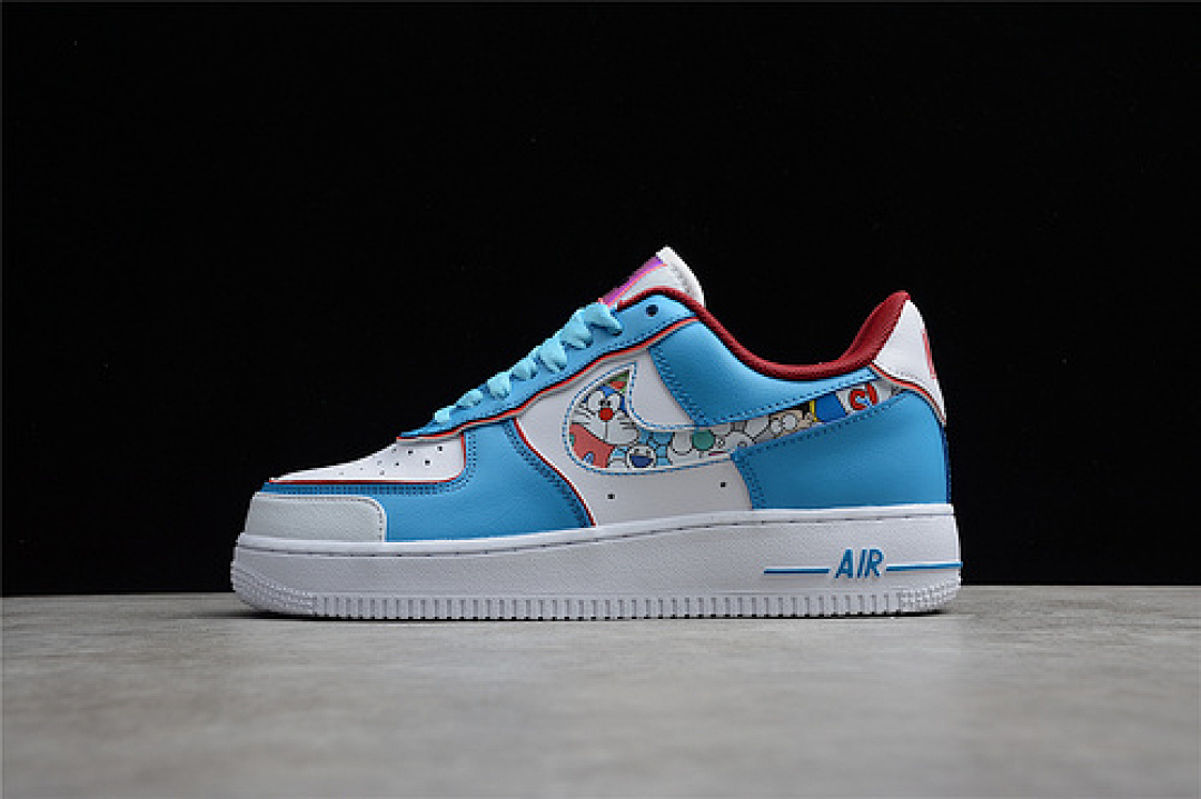 Nike [BQ8988-106]-[AIR FORCE 1 LOW 07 DORAEMON BLUE/WHITE/RED]-[WOMAN:36-39]-[MAN:40-46], photo 1