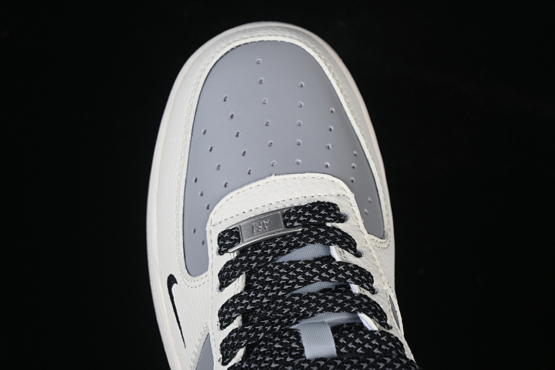 Nike [JS8028-017]-[AIR FORCE 1 07 LOW WHITE/GREY/BLACK]-[WOMAN:36-39]-[MAN:40-45] - Image 10
