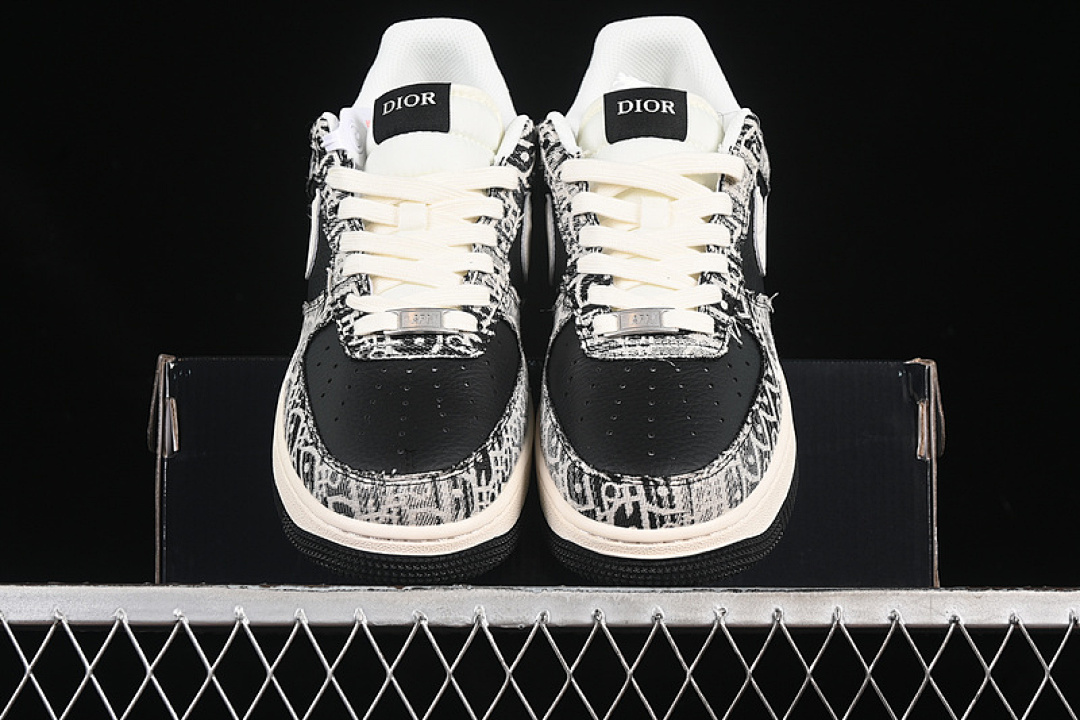 Nike [XS1958-581]-[AIR FORCE 1 07 LOW GREY/WHITE/BLACK]-[WOMAN:36-39]-[MAN:40-45] - Image 13