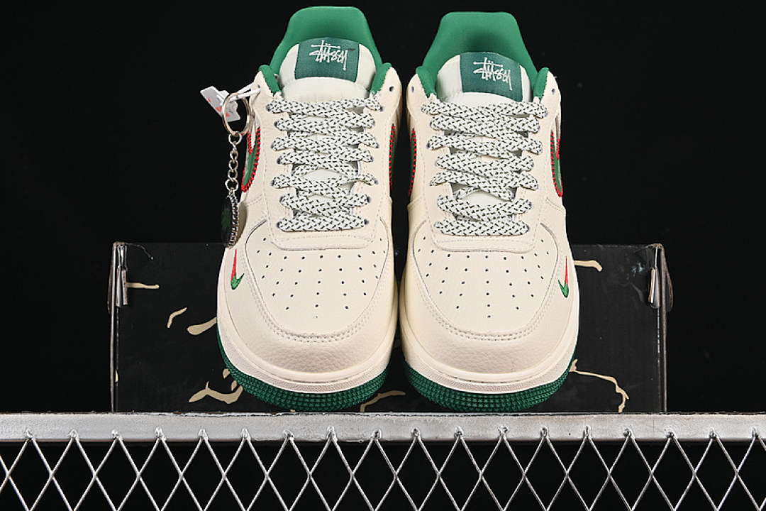 Nike [KJ1688-002]-[AIR FORCE 1 07 LOW GREY/GREEN]-[WOMAN:36-39]-[MAN:40-45] - Image 13