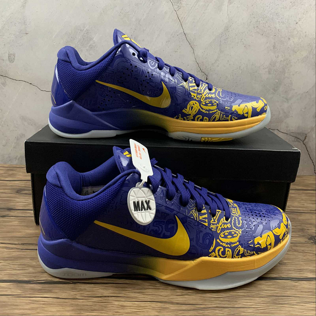 Nike [CD4991-400]-[ZOOM KOBE 5 PROTRO RINGS CONCORD/MIDWEST GOLD]-[MAN:39-46] - Image 3