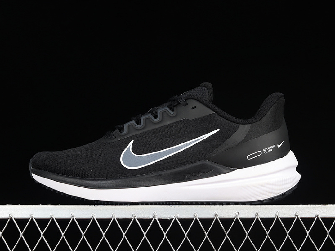 AIR WINFLO 9 BLACK/DARK SMOKE GREY/WHITE · DD6203-001, photo 1