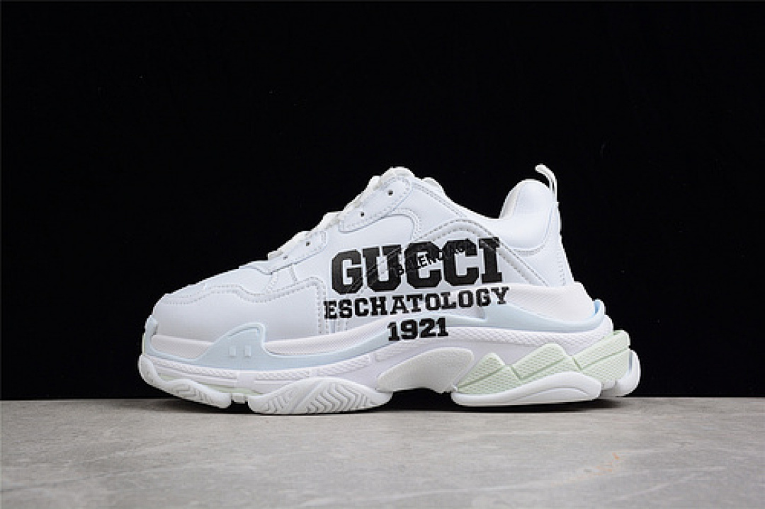 Unbranded [GU*CCI X BA*LEN*CIAGA TRIPLE S SNEAKERS WHITE/WHITE/BLACK]-[WOMAN:35-39]-[MAN:40-46], photo 1