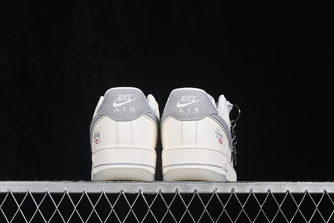Nike [DN9688-106]-[AIR FORCE 1 07 LOW CASUAL SNEAKERS WHITE/GREY/WHITE]-[WOMAN:36-39]-[MAN:40-45] - Image 14