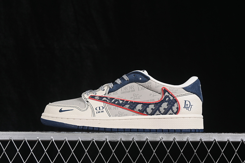 Jordan AIR Jordan 1 LOW AJ1 CASUAL SNEAKERS GREY/BLUE/WHITE · XD1979-006, photo 1