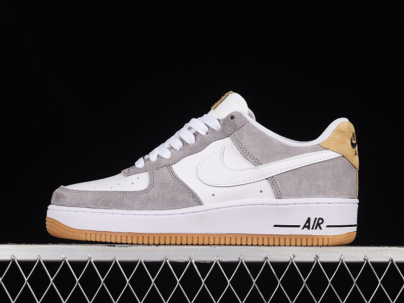 Nike Nike AIR FORCE 1 LOW 07 WHITE/LIGHT GREY/YELLOW-BLACK · DE0099-005, photo 1