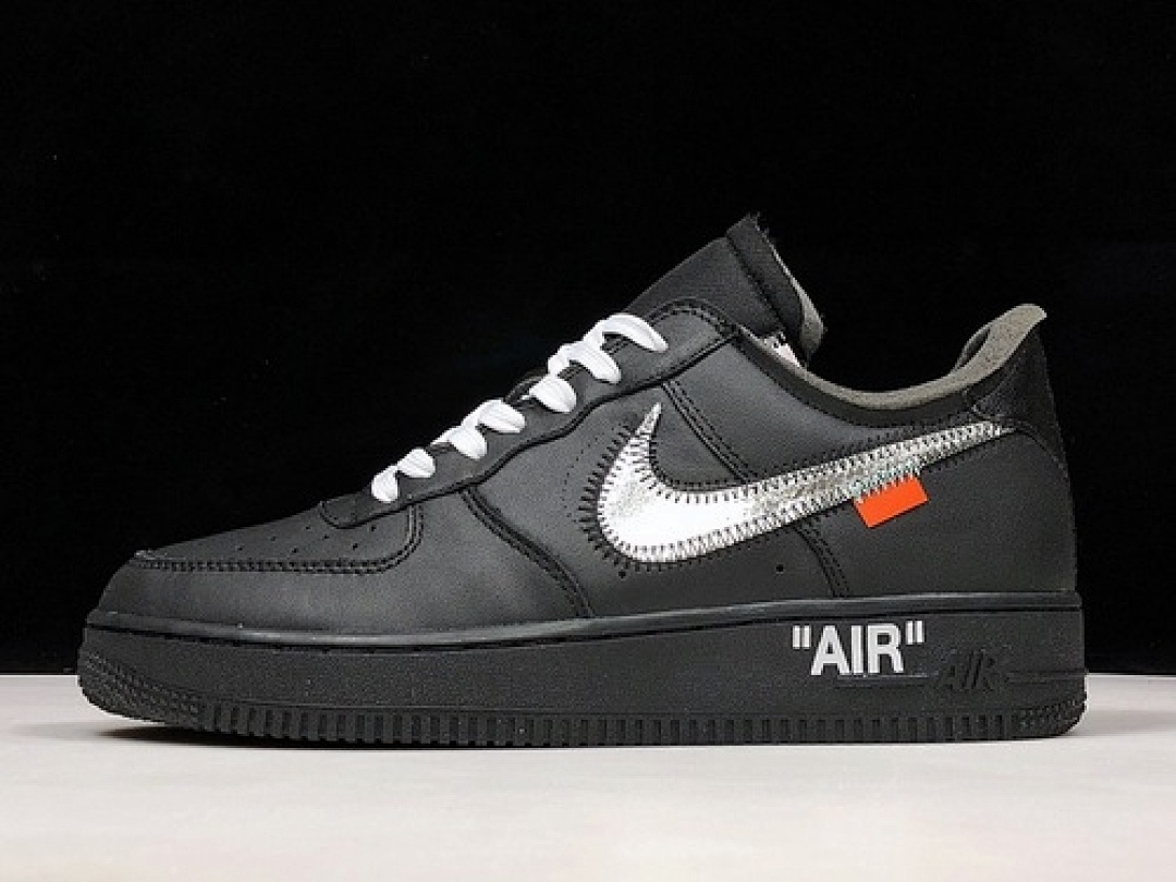 Nike [AV5210-001]-[PK OFF WHITE X AIR FORCE 1 LOW 07 VIRGIL BLACK/METALLIC (SILVER]), photo 1