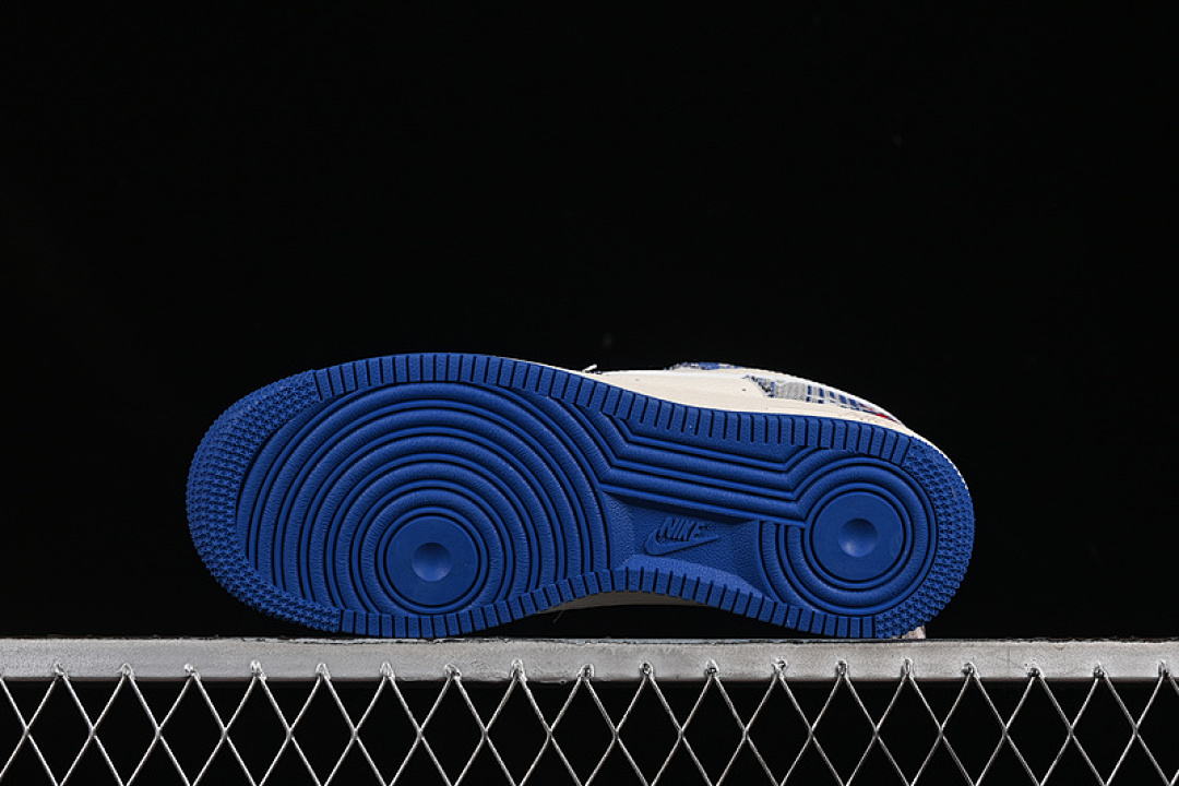 Nike [XS1958-586]-[AIR FORCE 1 07 LOW WHITE/GREY/BLUE]-[WOMAN:36-39]-[MAN:40-45] - Image 15