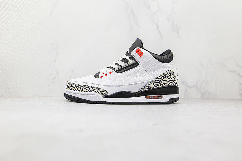 Jordan AIR Jordan 3 RETRO WHITE/BLACK-CMNT GRY-INFRRD 23 · 136064-123, photo 1