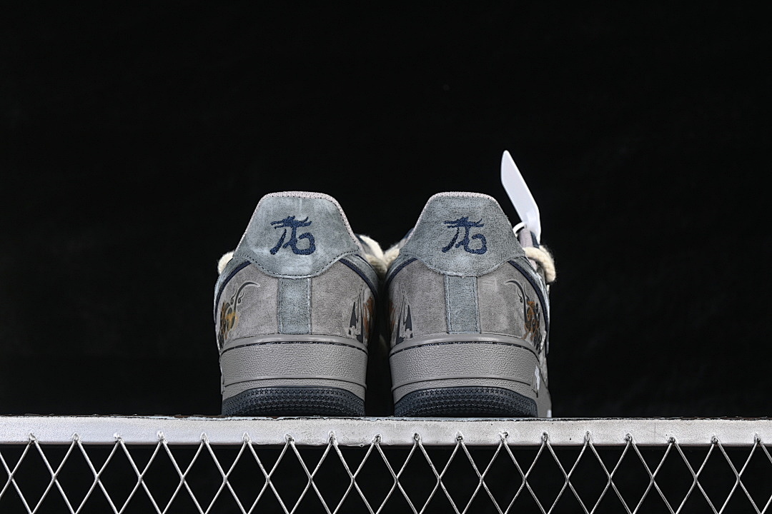 Nike [CD1221-680]-[AIR FORCE 1 07 LOW CASUAL SNEAKERS GREY/GREY/GREY]-[WOMAN:36-39]-[MAN:40-45] - Image 14