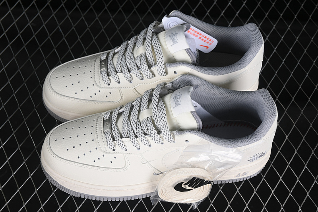 Nike [XZ6188-712]-[AIR FORCE 1 07 LOW WHITE/GREY]-[WOMAN:36-39]-[MAN:40-45] - Image 11