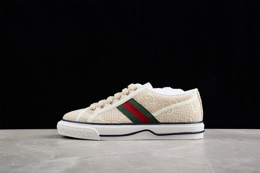 Gucci Gucci [ TENNIS 1977 PRINT SNEAKER BEIGE/RED/GREEN/WHITE]-[WOMAN:35-39], photo 1