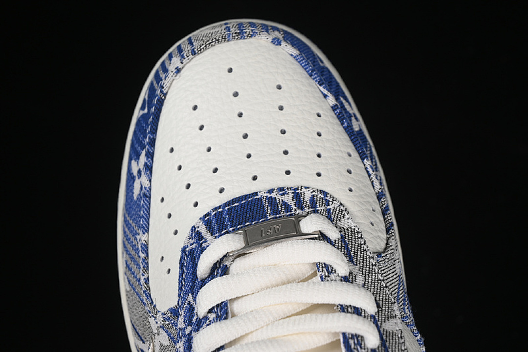 Nike [SC9207-540]-[AIR FORCE 1 07 LOW LV WHITE/GREY/BLUE]-[WOMAN:36-39]-[MAN:40-45] - Image 10