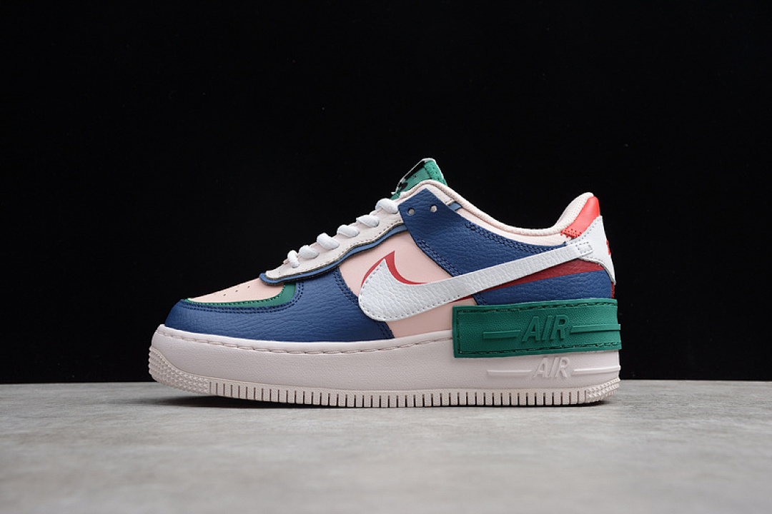 Nike Nike AIR FORCE 1 SHADOW MYSTIC NAVY/WHITE-ECHO PINK-GYM RED · CI0919-400, photo 1
