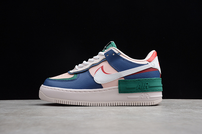 Nike Nike AIR FORCE 1 SHADOW MYSTIC NAVY/WHITE-ECHO PINK-GYM RED · CI0919-400, photo 1