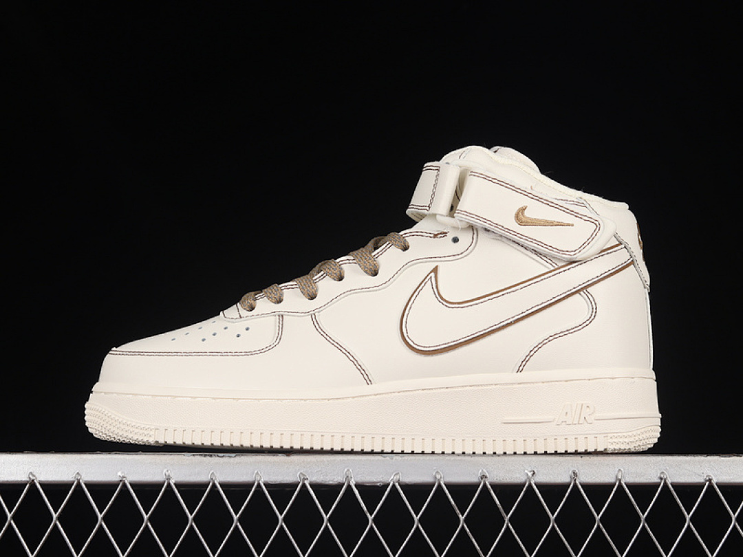 Nike [BY6899-692]-[AIR FORCE 1 MID 07 CREAM WHITE/WHITE/BROWN]-[WOMAN:36-39]-[MAN:40-45], photo 1