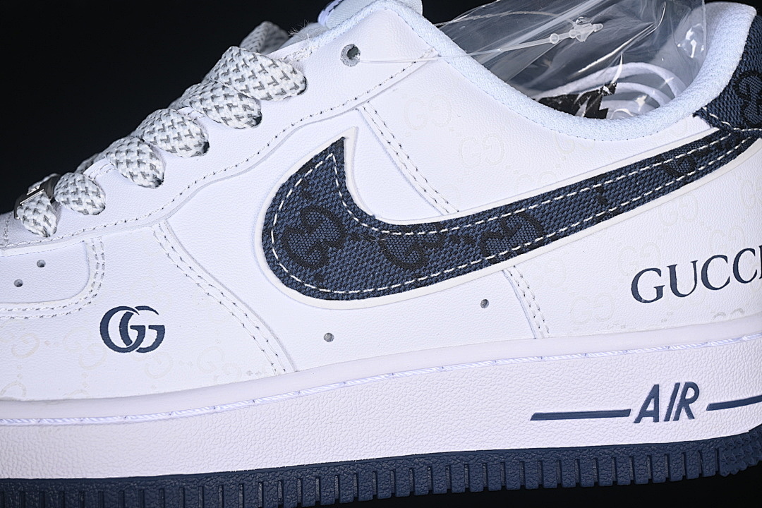 Nike [XX3168-196]-[AIR FORCE 1 07 LOW WHITE/NAVY BLUE]-[WOMAN:36-39]-[MAN:40-45] - Image 8