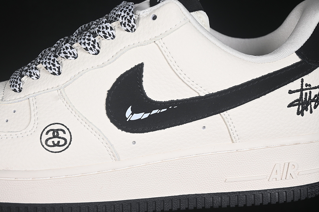 Nike [DN1688-820]-[AIR FORCE 1 07 LOW CASUAL SNEAKERS WHITE/BLACK/WHITE]-[WOMAN:36-39]-[MAN:40-45] - Image 8