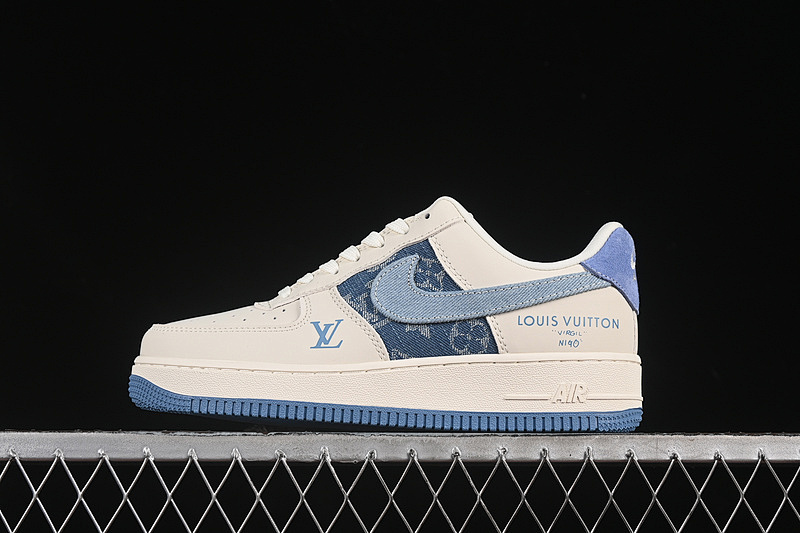 Nike Nike AIR FORCE 1 07 LOW LV WHITE/BLUE · DF0188-068, photo 1