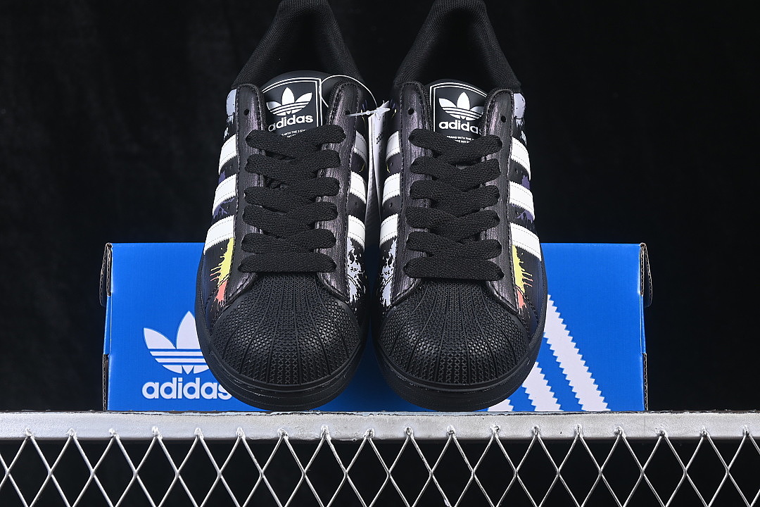 Unbranded [LA3775]-[SUPERSTAR II SHELL TOE CASUAL SNEAKERS BLACK/INKINESS]-[WOMAN:35-39]-[MAN:40-45] - Image 12