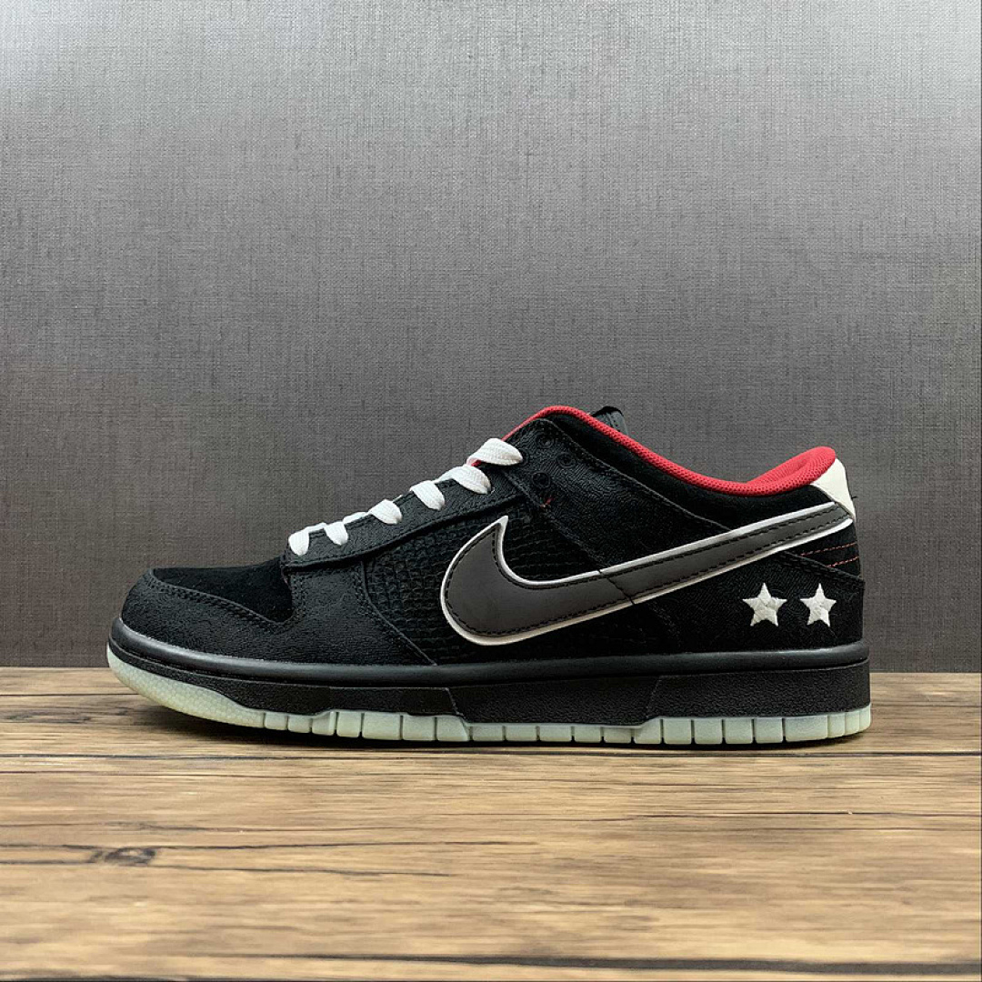 Unbranded [DO2327-011]-[LEAGUE OF LEGENDS LPL X SB DUNK LOW BLACK/WHITE-BRIGHT CRIMSON]-[UNISEX:36-46], photo 1