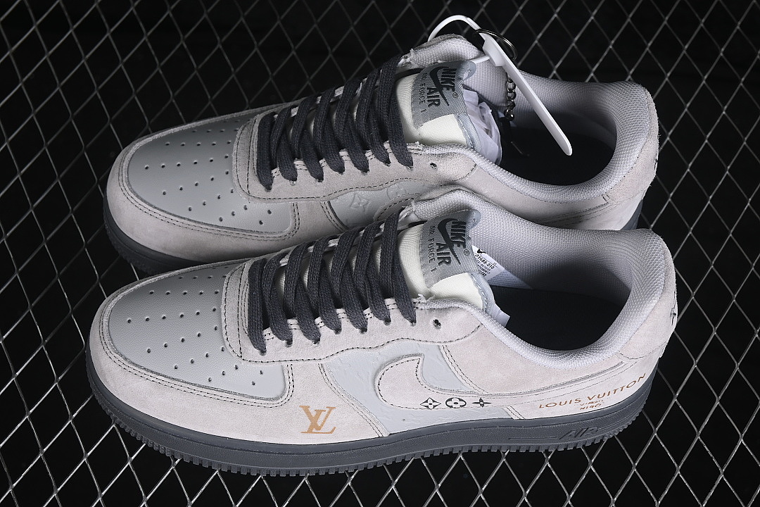 Nike [KD1688-010]-[AIR FORCE 1 07 LOW CASUAL SNEAKERS GREY/BLACK]-[WOMAN:36-39]-[MAN:40-45] - Image 10