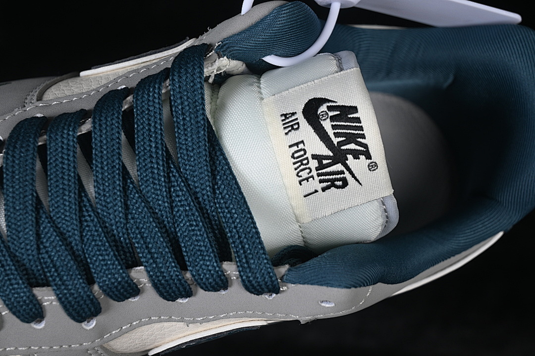Nike [DD1928-313]-[AIR FORCE 1 07 LOW WHITE/GREY/BLUE]-[WOMAN:36-39]-[MAN:40-45] - Image 9