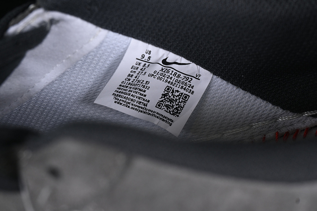 Nike [XZ6188-792]-[AIR FORCE 1 07 LOW SUPREME WHITE/GREY/BLACK]-[WOMAN:36-39]-[MAN:40-45] - Image 6