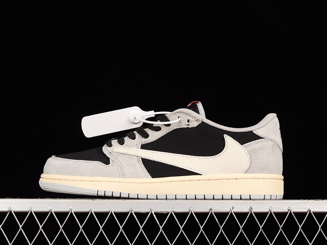 Jordan [DM7866-010]-[TRAVIS SCOTT AIR JORDAN 1 LOW OG SP GREY/BLACK/CREAM]-[WOMAN:36-39]-[MAN:40-47.5], photo 1