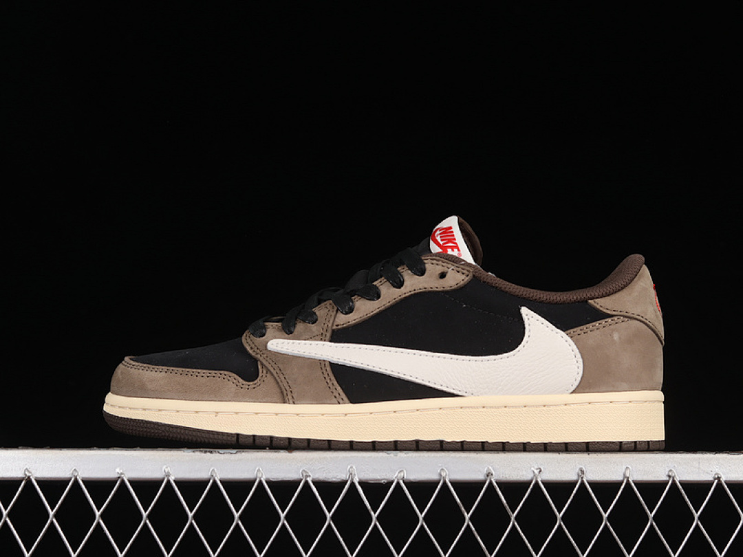 Jordan [CQ4277-001]-[TRAVIS SCOTT X AIR JORDAN 1 LOW MOCHA BLACK/DARK MOCHA-UNIVERSITY RED-SAIL], photo 1