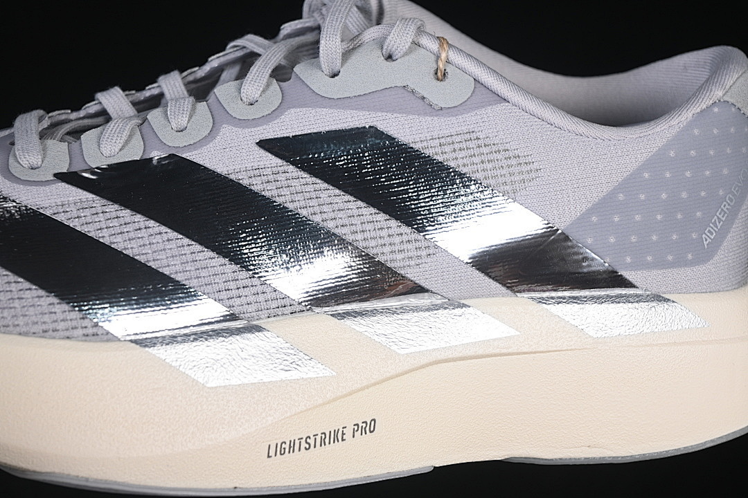 Adidas [KJ9664]-[ADIZERO EVO SL GREY TWO/SILVER METALLIC/IRON METALLIC]-[WOMAN:36-39]-[MAN:40-46] - Image 8