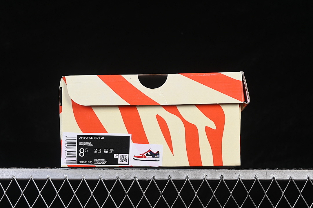 Nike [FC1688-265]-[AIR FORCE 1 07 LOW CASUAL SNEAKERS WHITE/RED/BLACK]-[WOMAN:36-39]-[MAN:40-45] - Image 12