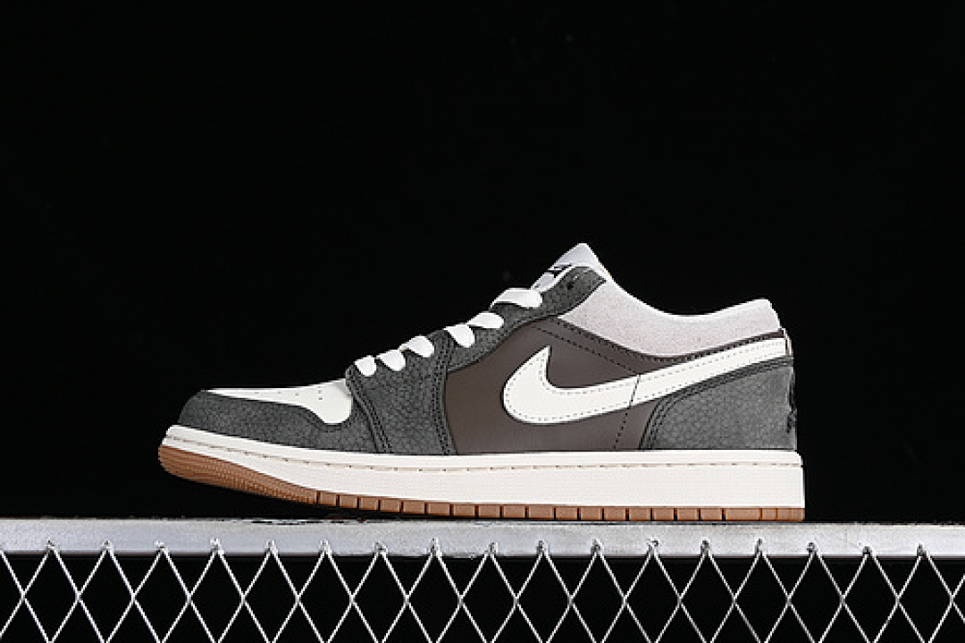 Jordan [FD0399-004]-[AIR JORDAN 1 LOW SNKRS DAY KOREA 2023 WHITE/GREY/BROWN]-[UNISEX:35.5-46], photo 1