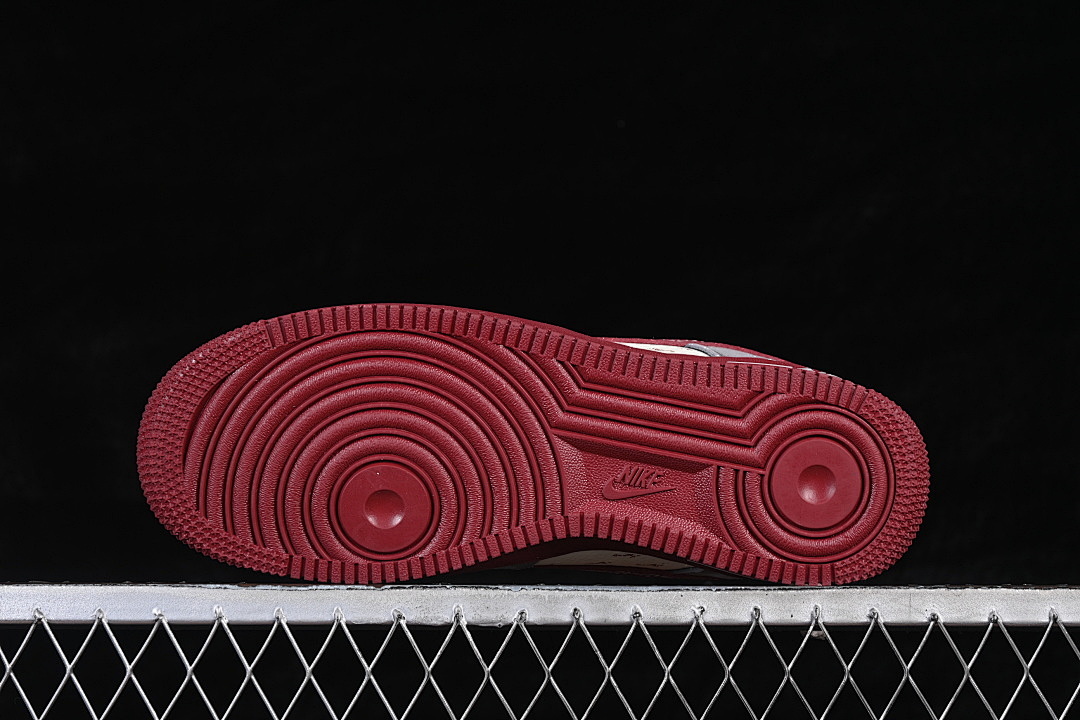 Nike [XL1982-335]-[AIR FORCE 1 07 LOW BEIGE/GREY/WINE RED]-[WOMAN:36-39]-[MAN:40-45] - Image 15