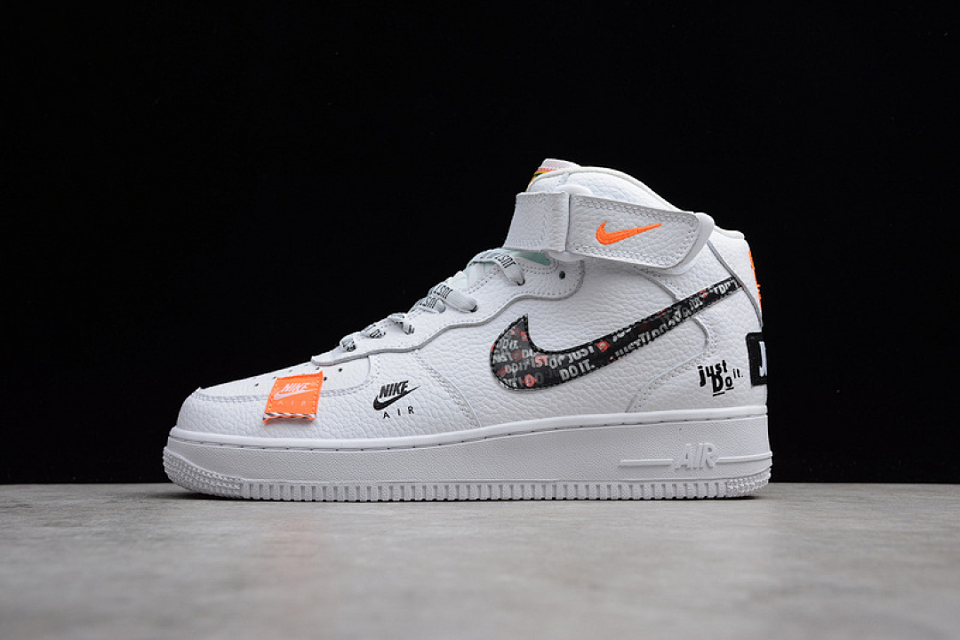 Nike [BQ6474-100]-[AIR FORCE 1 '07 MID PRM JUST DO IT PACK WHITE/WHITE]-[WOMAN:36-39]-[MAN:40-45]-[OG148], photo 1