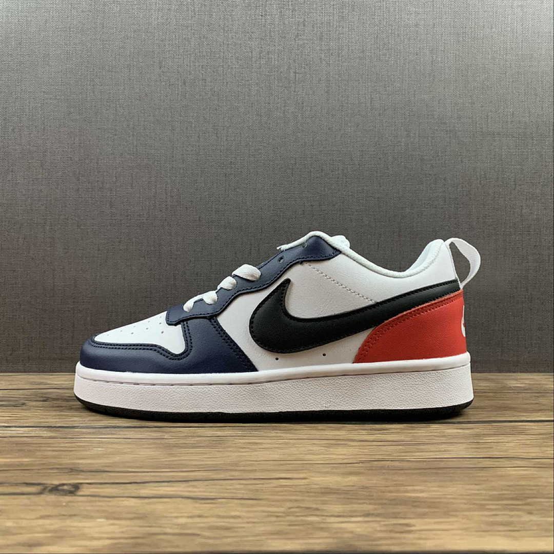 Unbranded [DO7446-101]-[COURT BOROUGH LOW 2 GS USA WHITE/WHITE/MIDNIGHT NAVY/BLACK]-[UNSIEX:36-45], photo 1