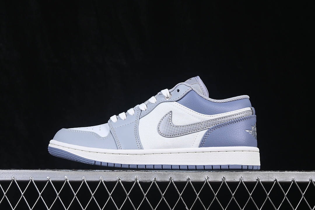 Jordan AIR Jordan 1 LOW AJ1 BASKETBALL SHOES PURPLE/GREY · IX5003-101, photo 1