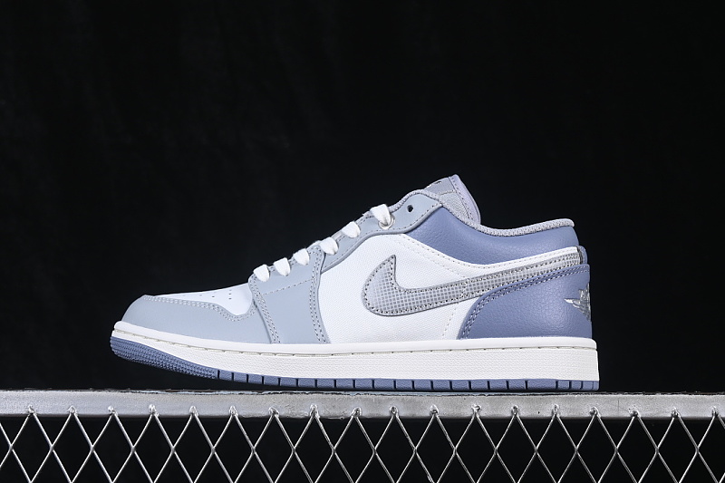 Jordan AIR Jordan 1 LOW AJ1 BASKETBALL SHOES PURPLE/GREY · IX5003-101, photo 1