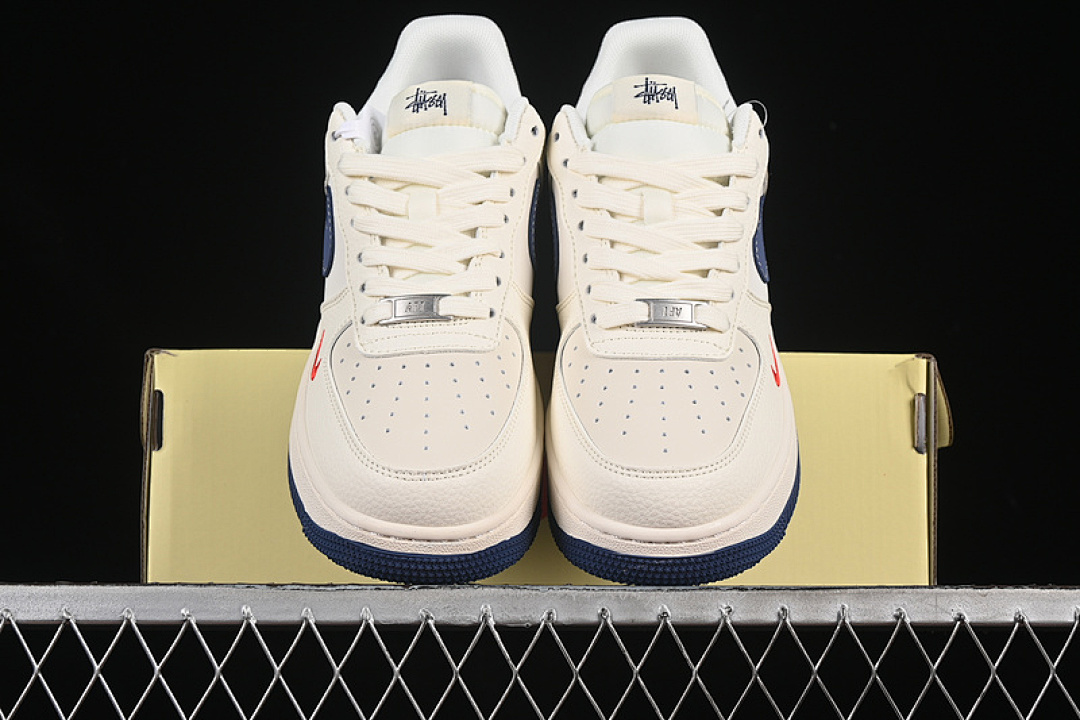 Nike [JJ2508-716]-[AIR FORCE 1 07 LOW WHITE/BLUE/RED]-[WOMAN:36-39]-[MAN:40-45] - Image 13